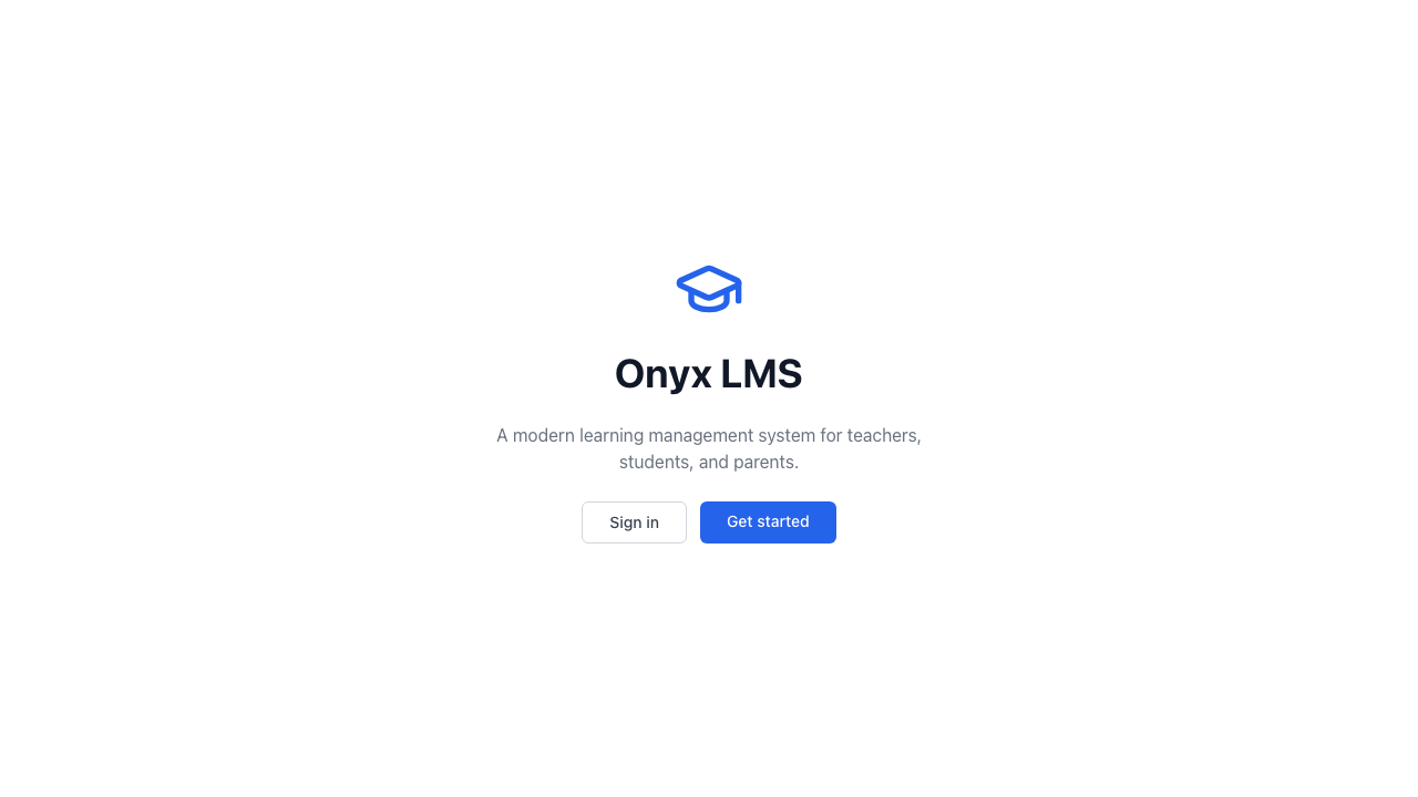 Onyx LMS website preview